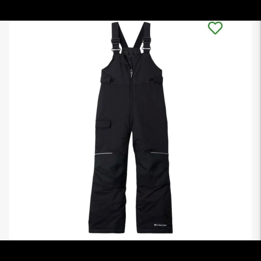 Columbia XXS (4/5) Black Bibs Fleece Lined